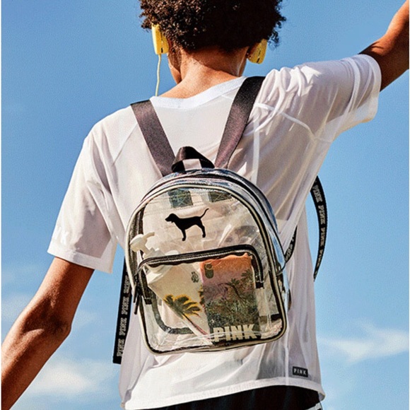 small clear backpack